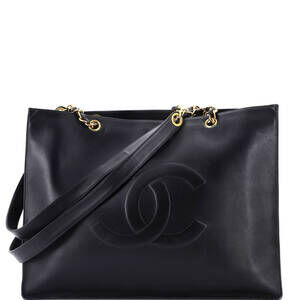 Chanel XL Vintage CC Chain Tote Lambskin